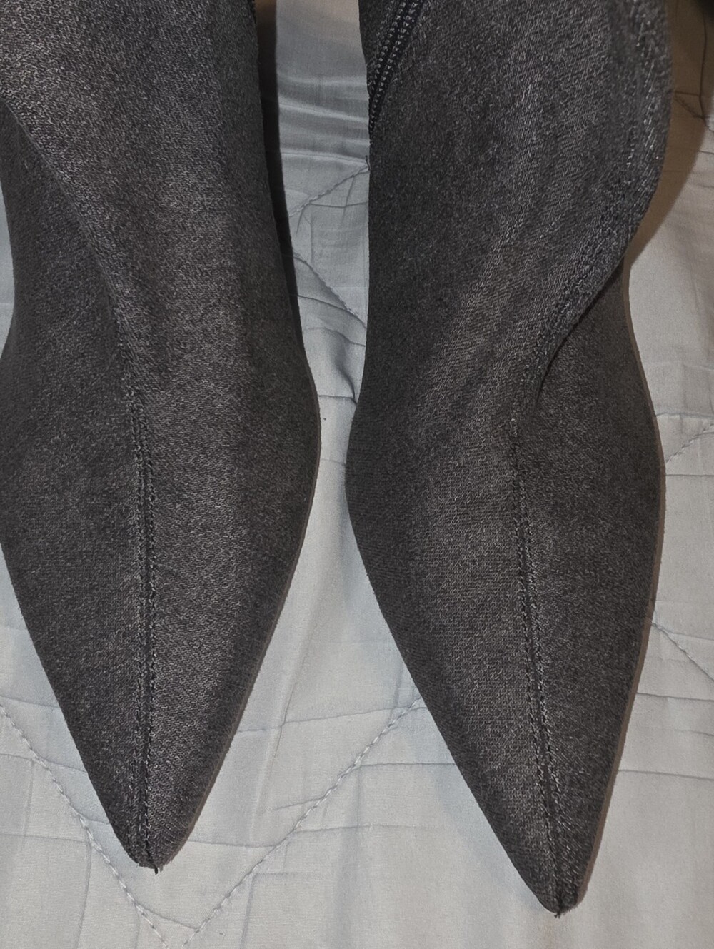 Gray Ankle Boots